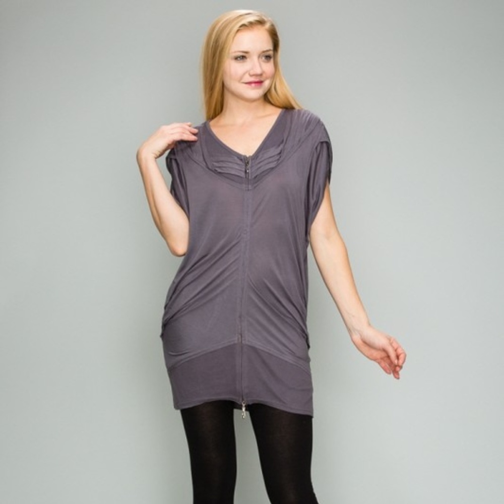 Zip Up Athleisure Top